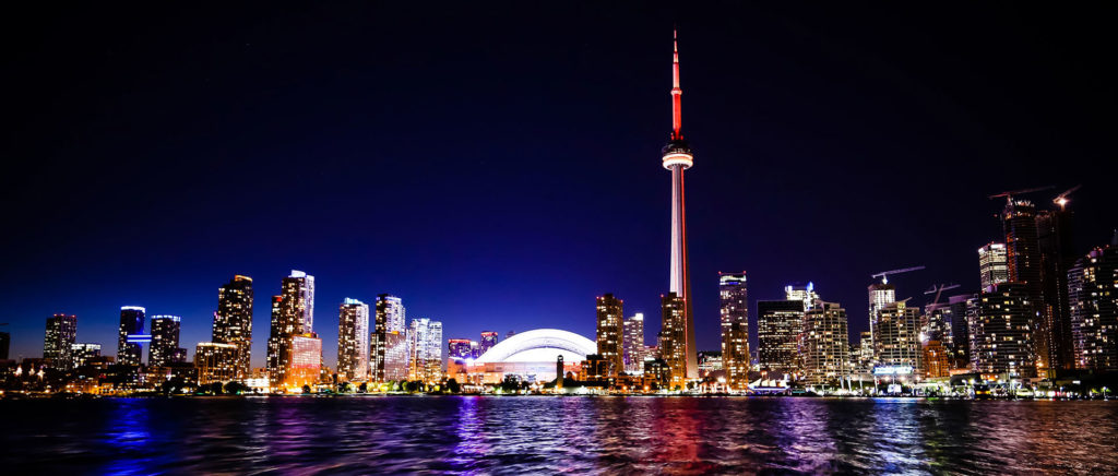 Toronto cityscape at night